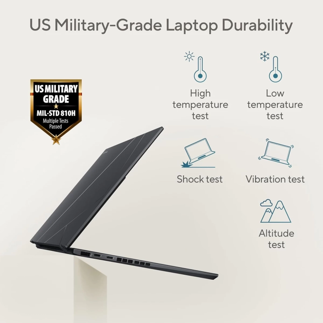 ASUS Zenbook Duo (2024) UX8406 ​​Intel Core Ultra 7 155H 16-Cores مع شاشتين OLED تعملان باللمس مقاس 14 بوصة وبطارية كبيرة - Inkwell Grey
