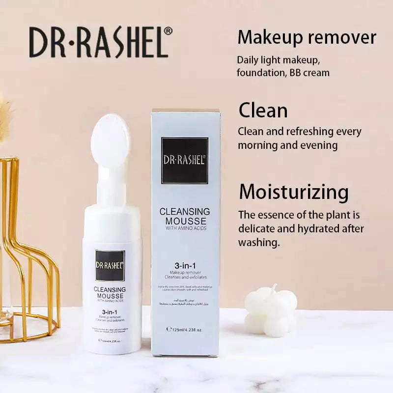 Dr.Rashel Amino Acid Cleansing Mousse Bubble Freckles Makeup Removal Facial Cleanser - 125ml