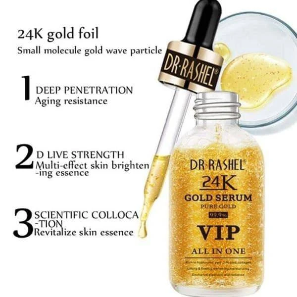 د.راشيل سيروم الذهب 99.9% VIP All In One Pure Gold - 50 مل