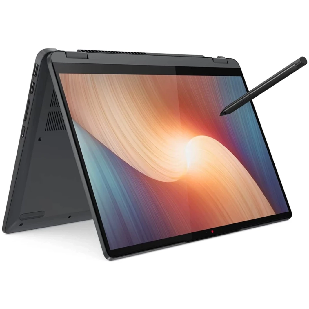 Lenovo Flex 5 (14) شاشة لمس 2 في 1 جديدة من الجيل الخامس من AMD Ryzen 5 8-Cores تعمل باللمس مع شاشة 360 درجة وشحن سريع - رمادي عاصف
