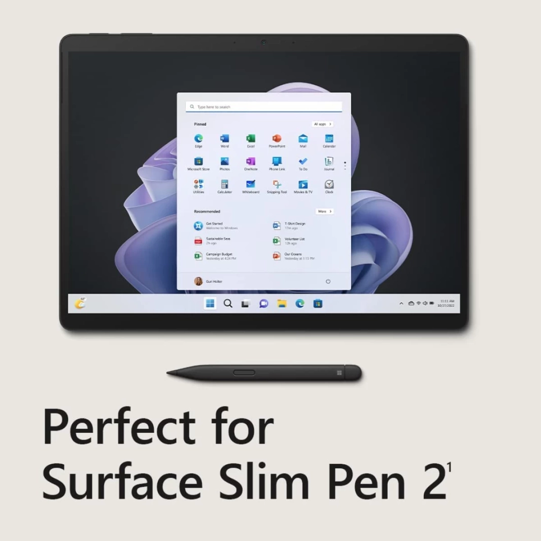 Microsoft Surface Pro 10 (2024) Intel Core Ultra 7 12-Cores AI-Powered 2-in-1 Touch (256GB/16GB) مع شاشة 2.8K 120Hz وسعة تخزين 256 جيجابايت - Graphite