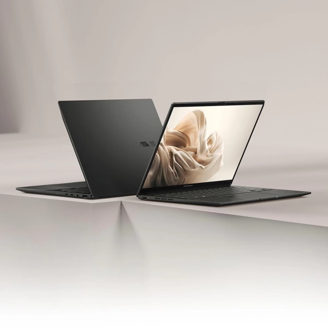 ASUS Zenbook 14 OLED (2024) Q425MA Intel Core Ultra 7 H-Serise قوي 16 نواة مع Intel® AI Boost NPU وشاشة OLED تعمل باللمس - رمادي