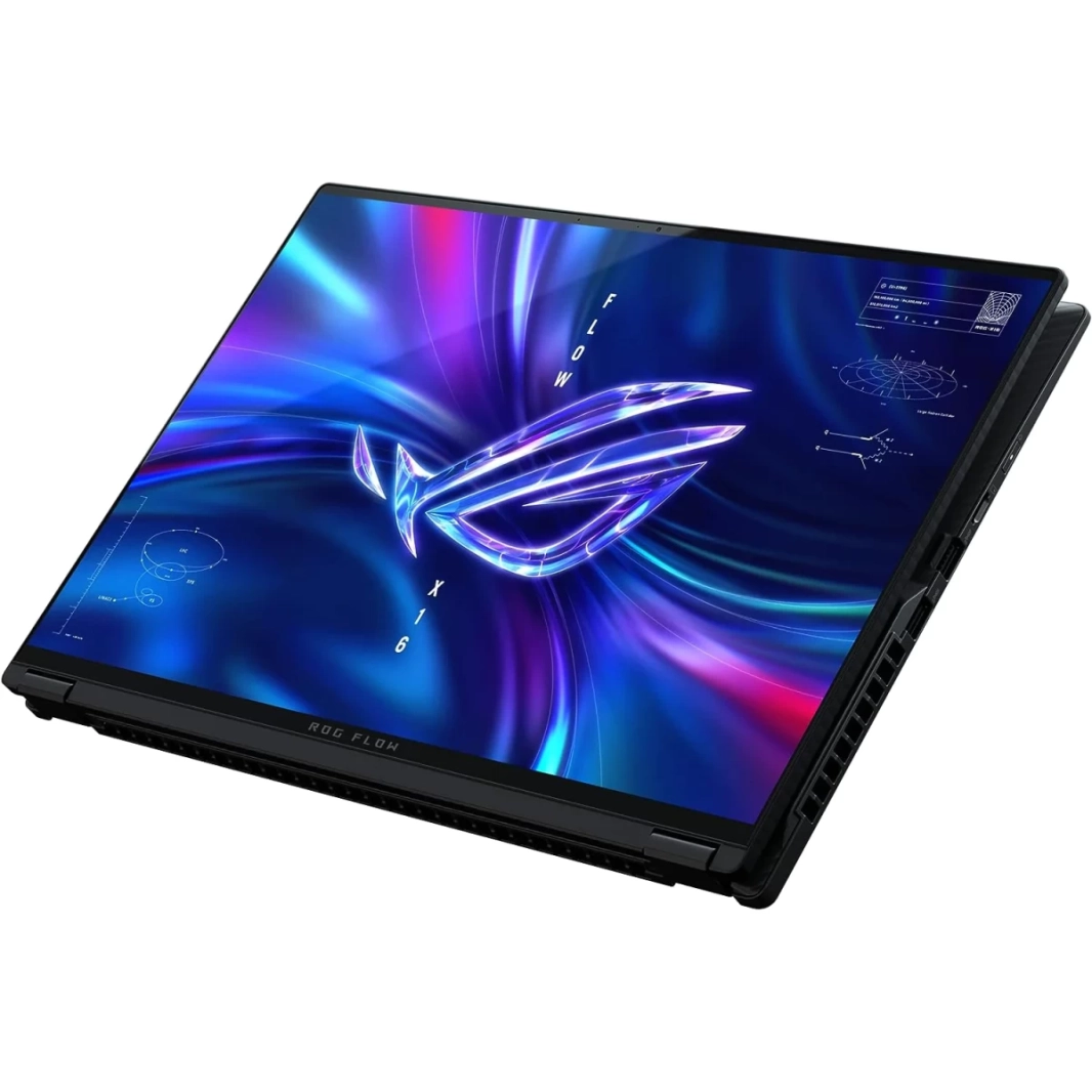 ASUS ROG Flow X16 (2023) GV601VV كمبيوتر محمول 2 في 1 جديد من الجيل الثالث Intel Core i9 14-Cores مع شاشة تعمل باللمس IPS 240Hz وبطاقة رسومات Nvidia RTX 4060 سعة 8 جيجابايت ودقة 2.5K