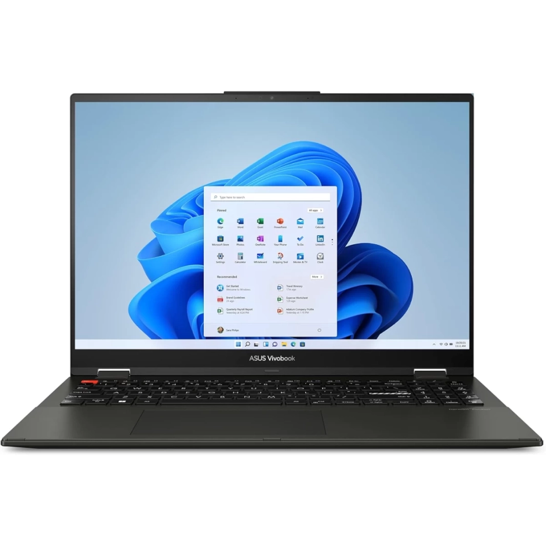 ASUS Vivobook S 16 Flip (2023) TP3604VA جديد 13Gen Intel Core i5 10-Cores Touch Laptop 2-in-1 Military-Grade Tough - Midnight Black