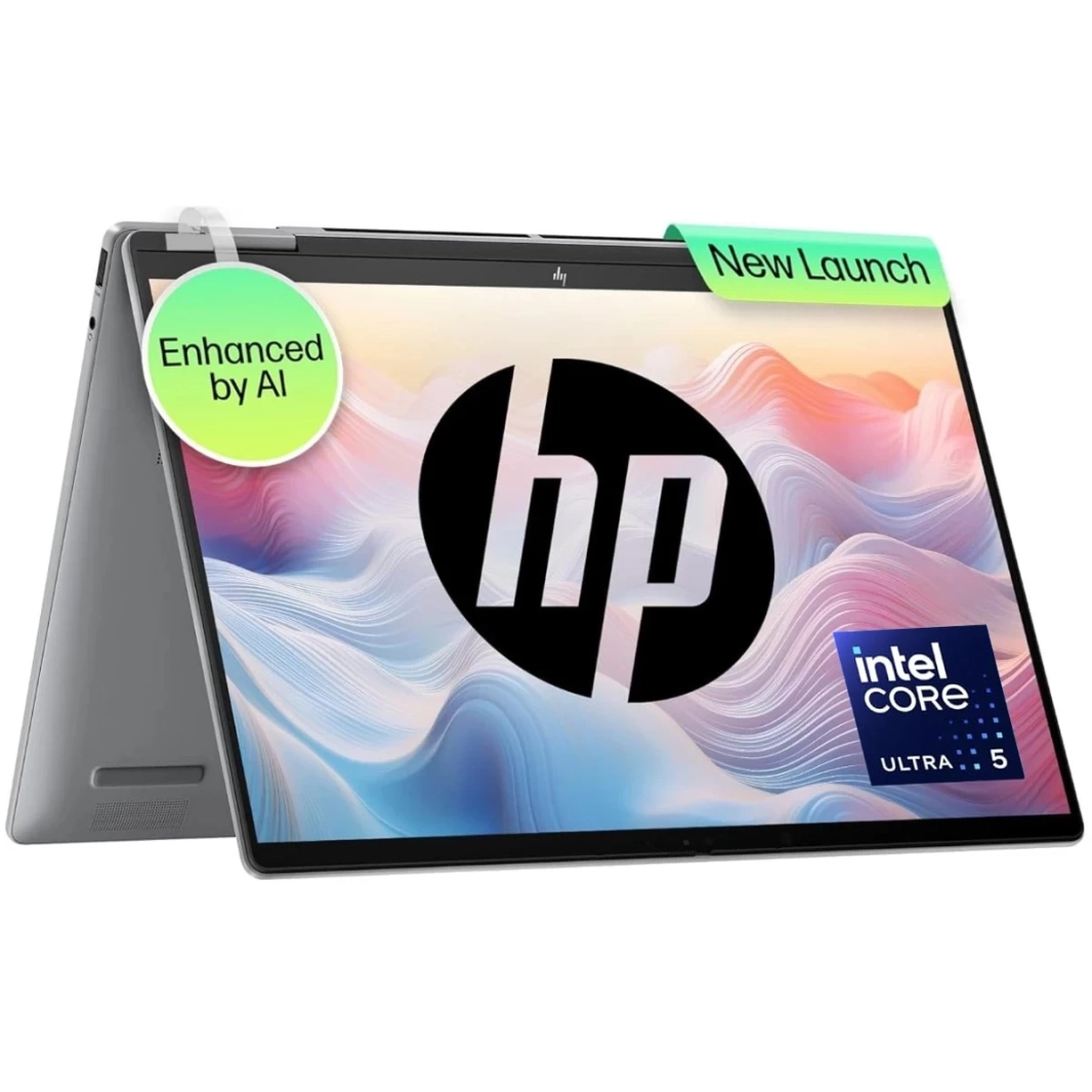 HP Envy X360 14 (2024) 14-es1013dx شاشة تعمل باللمس 2 في 1 بمعالج Intel Core Ultra 5 معزز بالذكاء الاصطناعي 10 أنوية - فضي