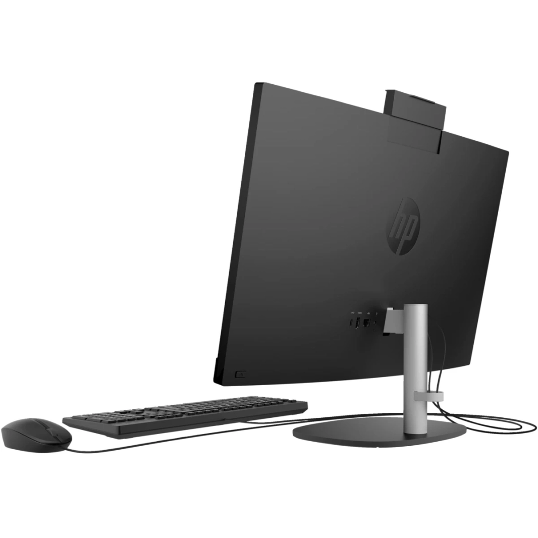 كمبيوتر HP All-in-One 24-cr0023ne (2023) جديد بمعالج Intel Core i7 من الجيل الثالث عشر و10 أنوية وشاشة لمس IPS Full HD 99% sRGB مقاس 24 بوصة - أسود