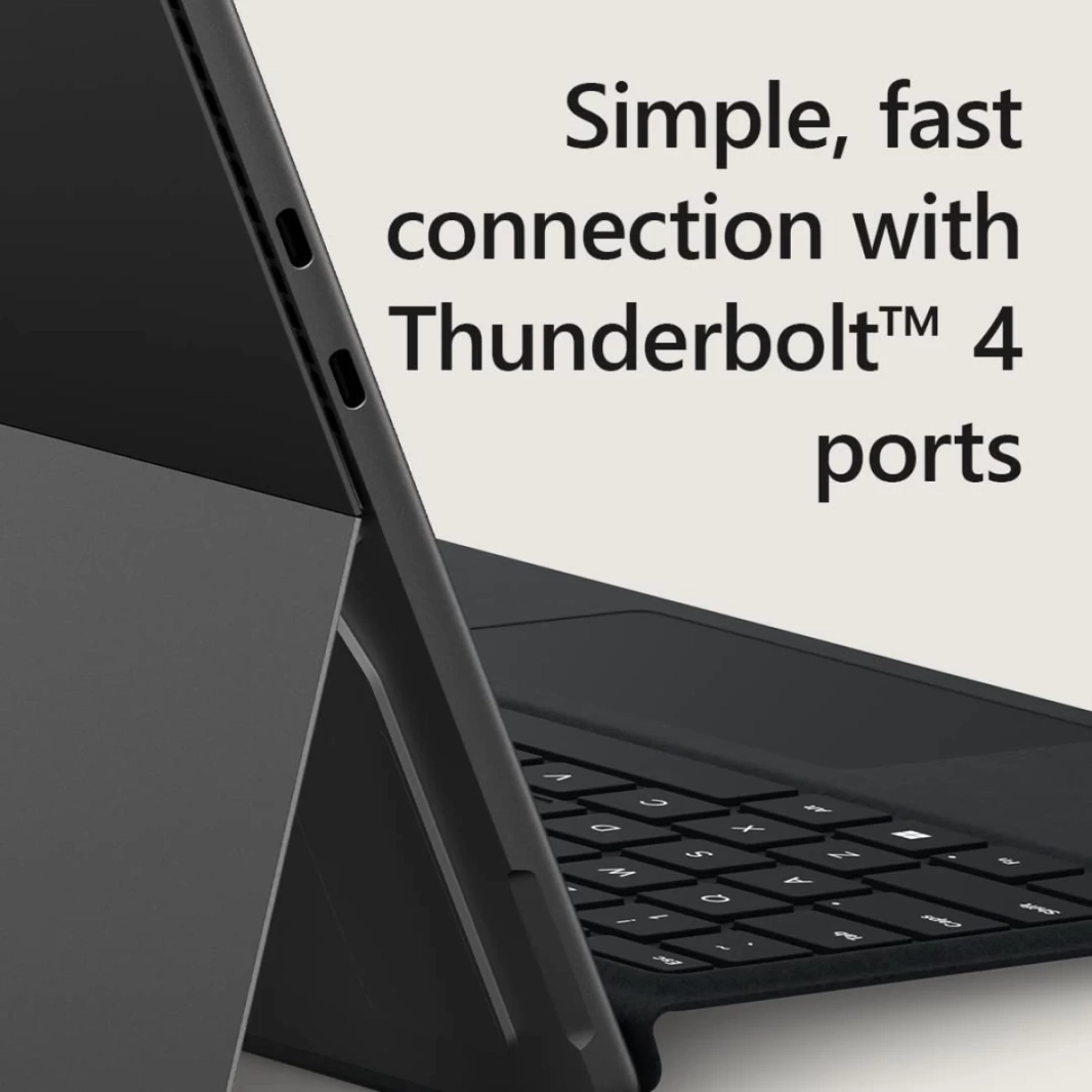 Microsoft Surface Pro 9 (أحدث طراز) معالج Intel Core i7 من الجيل الثاني عشر 10 أنوية 2 في 1 بشاشة 2.8K بمعدل تحديث 120 هرتز وذاكرة 32 جيجابايت - بلاتينيوم