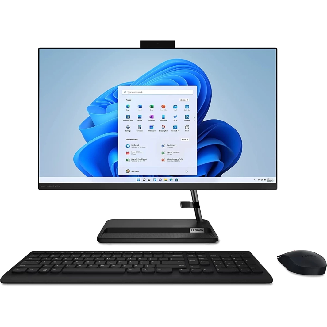 Lenovo IdeaCentre 3 All-in-One 12Gen Intel Core i5 12-Cores w/ 24" NONE Touch w/ Nvidia Graphic Card - Black