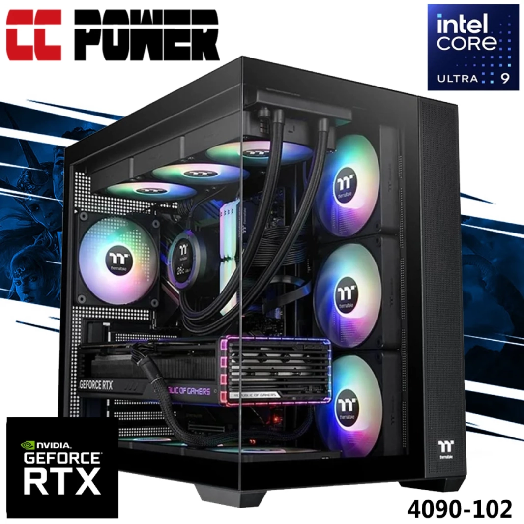 CC Power 4090-102 Gaming PC NEW Intel Core Ultra 9 K-Series 24-Cores w/ Nvidia RTX 4090 24GB & Liquid Cooler