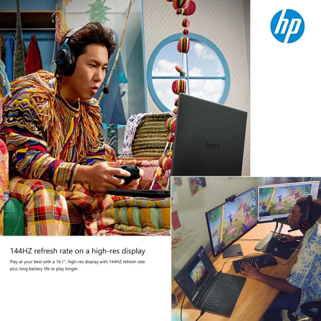 كمبيوتر محمول جديد Victus HP Gaming 2023 15-fa1082wm 13Gen Intel Core i5-13420H 4.60 جيجا هرتز NVIDIA GeForece RTX 4050 6GB 15.6 بوصة IPS 144 هرتز FHD - فضي ميكا