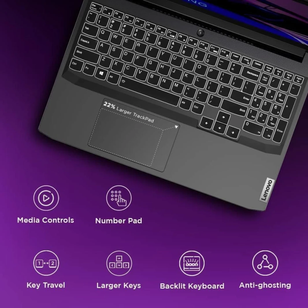 معالج AMD Ryzen 7 7435HS من Lenovo LOQ، شريحة Ai: LA1، NVIDIA GeForce RTX™ 4060، 8GB، 15.6 بوصة، FHD، معدل تحديث 144 هرتز - لونا جراي