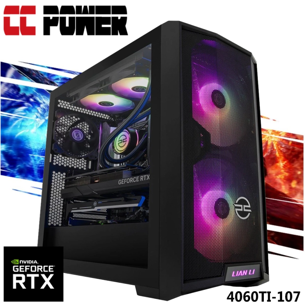 CC Power 4060TI-107 Gaming PC 14Gen Intel Core i9 K-Series 24-Cores w/ Nvidia RTX 4060TI 8GB & Advanced Air Cooler