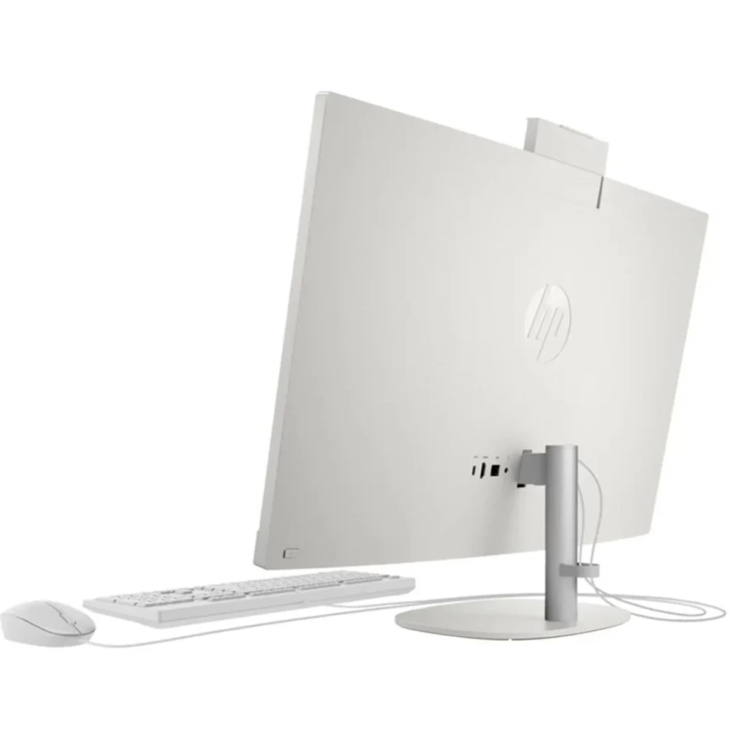 كمبيوتر HP All-in-One 24-cr0024ne (2023) جديد بمعالج Intel Core i7 من الجيل الثالث عشر و10 أنوية وشاشة لمس IPS Full HD 99% sRGB مقاس 24 بوصة - أبيض