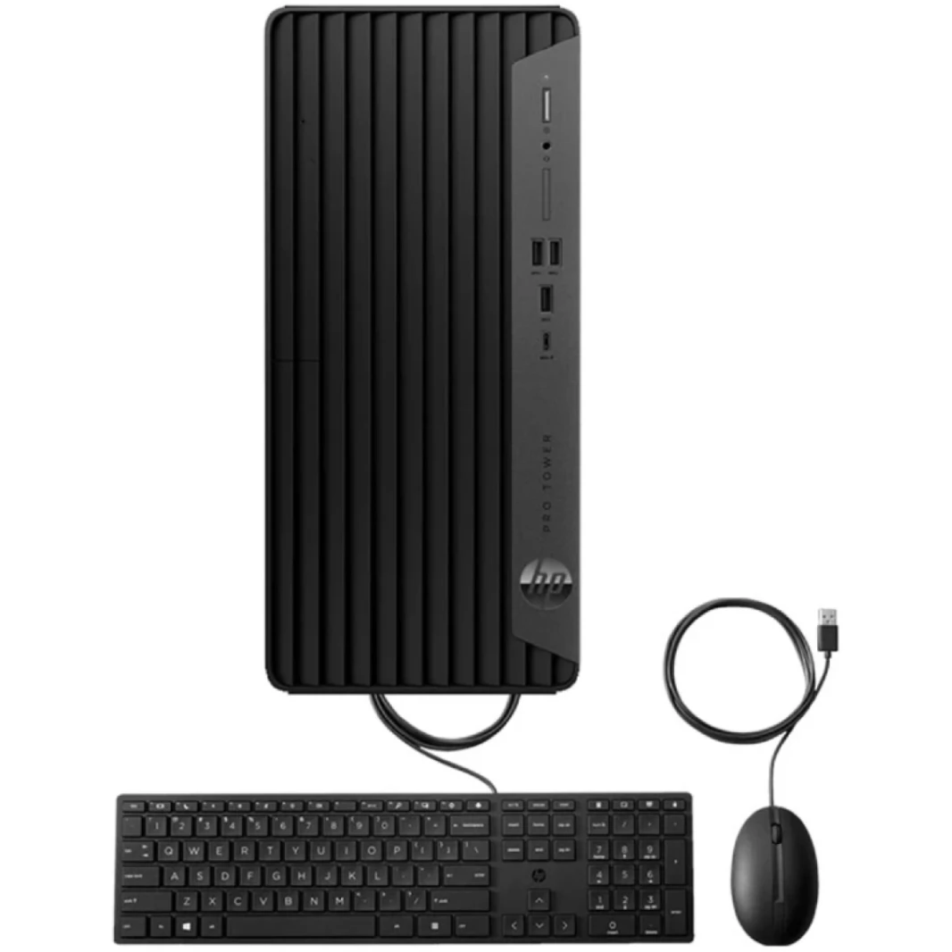 كمبيوتر سطح المكتب HP Pro Tower 400 G9 PCI Intel Core i7-13700 | 8 جيجا بايت DDR4، 512 جيجا بايت SSD، مع لوحة مفاتيح وماوس HP 125 سلكية، ضمان لمدة 3 سنوات | الجيل الثالث عشر