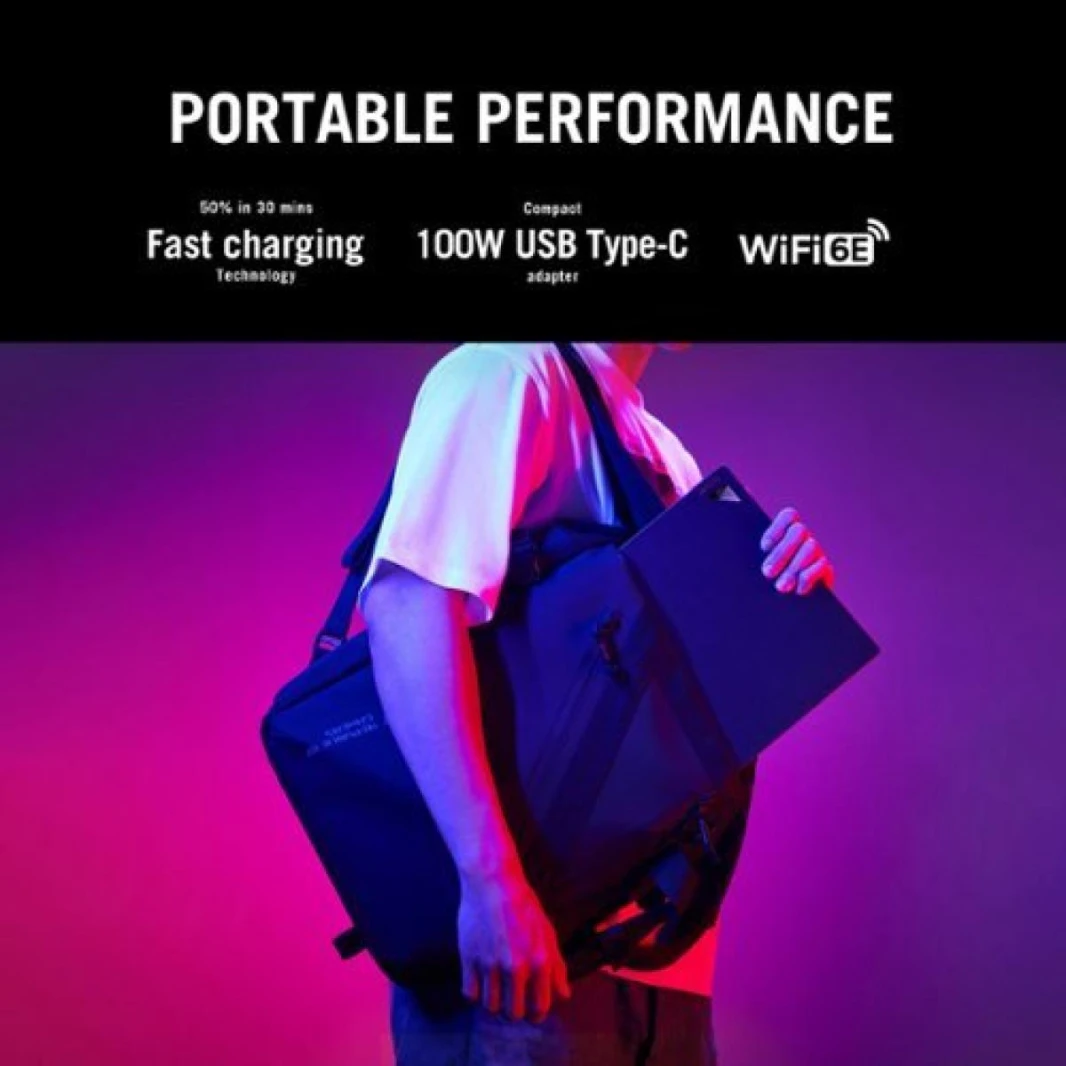 كمبيوتر محمول ASUS ROG Flow X16 معالج Intel® Core™ i9-13900H من الجيل الثالث عشر، 14 نواة، وحدة معالجة الرسوميات NVIDIA® GeForce RTX™ 4070، 321 AI TOPs، شاشة ROG Nebula تعمل باللمس 360° QHD+ بمعدل تحد