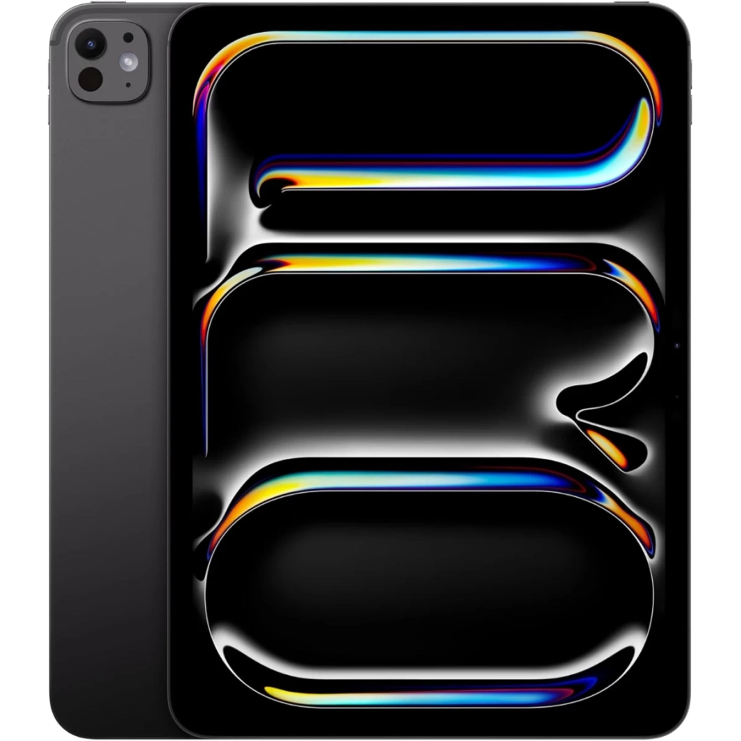 جهاز iPad Pro 11 M4 الجديد من Apple (أحدث طراز) مقاس 11 بوصة (ذاكرة 8 جيجابايت / سعة تخزين 256 جيجابايت) واي فاي فقط - أسود