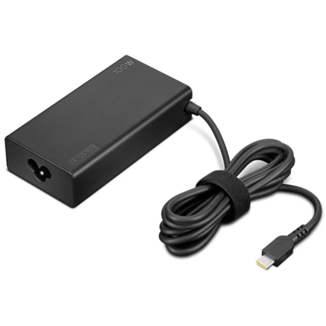 محول تيار متردد رفيع بقوة 100 واط من لينوفو (USB Type-C) - المملكة المتحدة