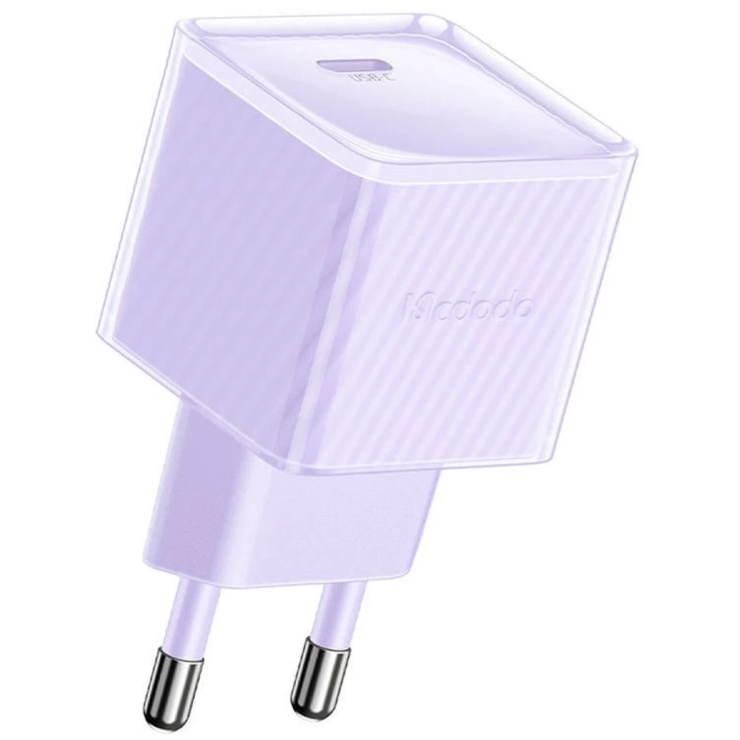 شاحن Mcdodo CH-3773 السريع بمنفذ USB Type-C بقوة 20 وات GaN (أرجواني)