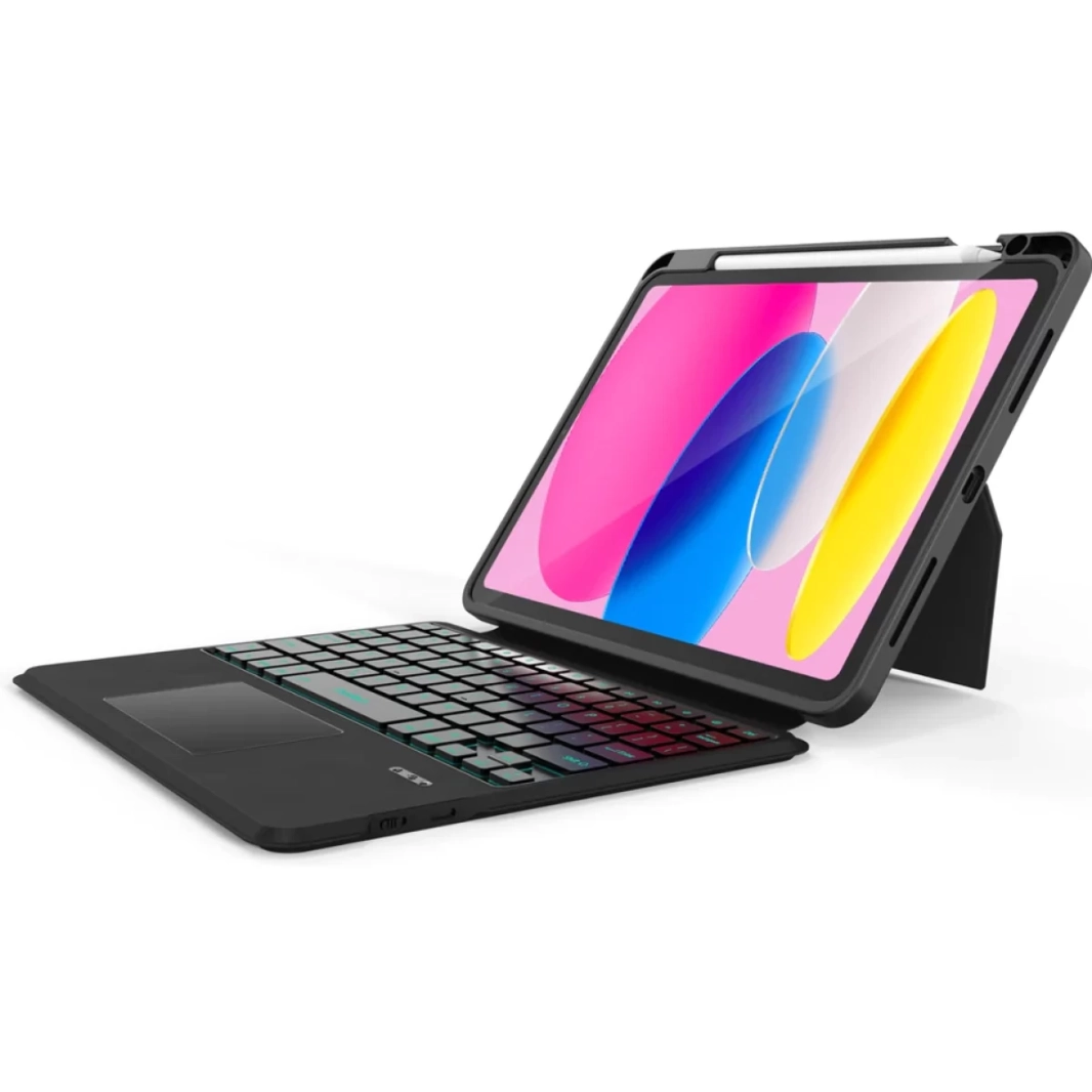 Choetech BH-017 Wireless Keyboard Case for iPad 10.9" Arabic / English Layout (Black)