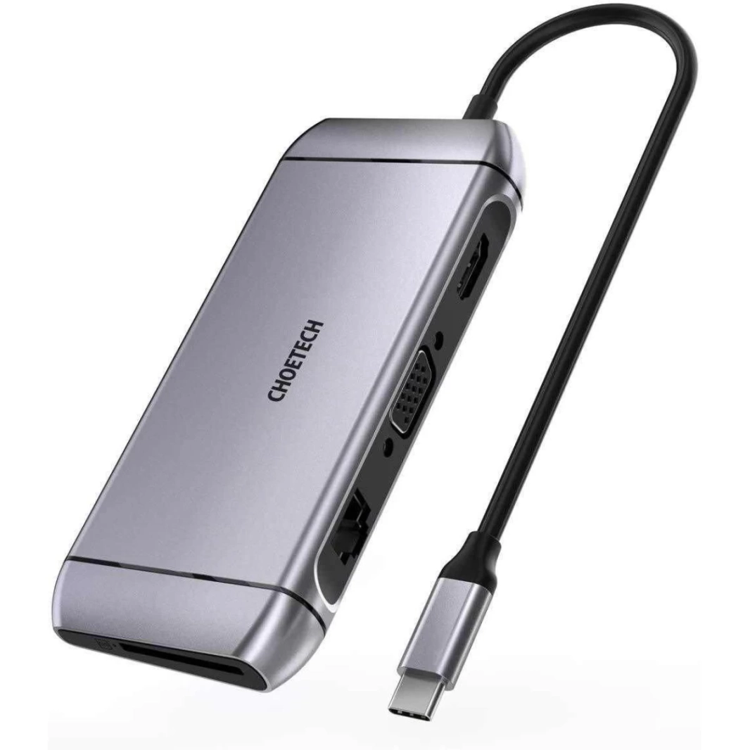 CHOETECH HUB-M15 9 in 1 USB-C 3.0 Docking Station Type C