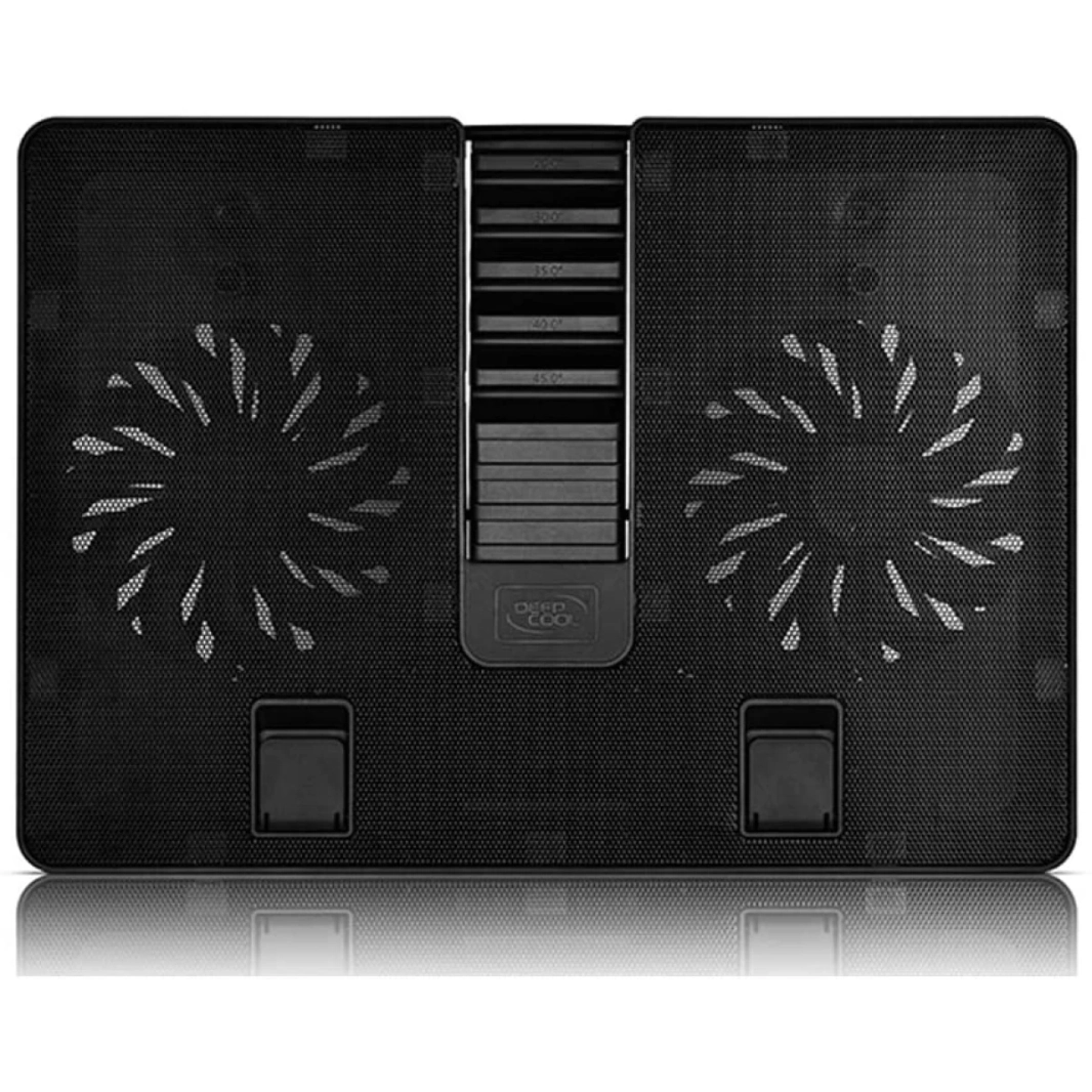 DeepCool U PAL 2x140mm Fans Adjustable USB 3.0 Laptop Stand w/ Cooler - Black