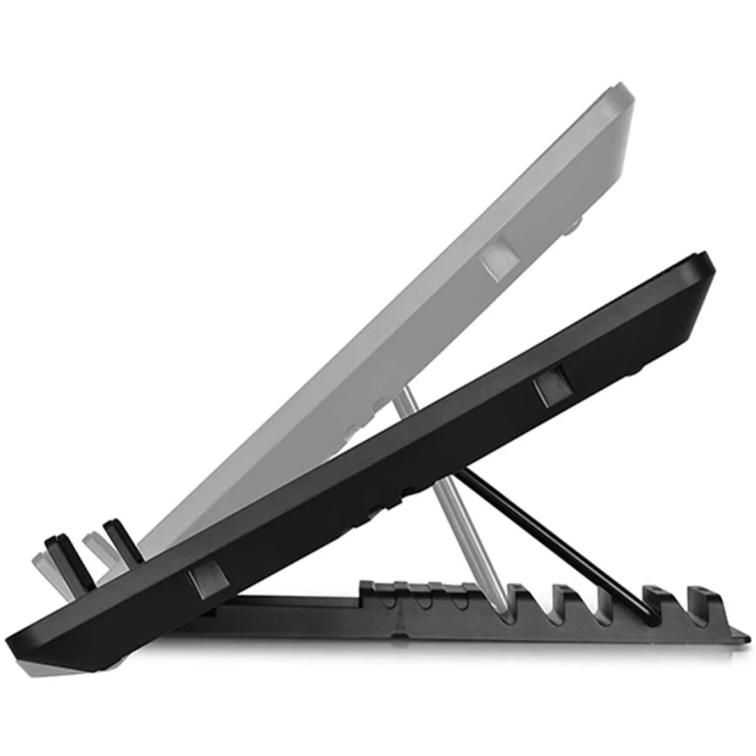 DeepCool U PAL 2x140mm Fans Adjustable USB 3.0 Laptop Stand w/ Cooler - Black