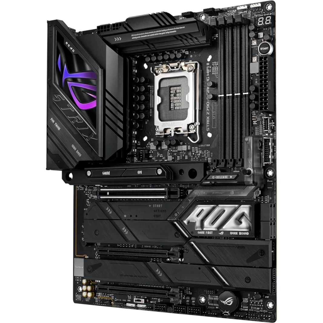 لوحة أم ASUS ROG Strix Z790-E WIFI II للألعاب WiFi 7 Intel من الجيل الثالث عشر والرابع عشر PCIe 5.0 DDR5 Thunderbolt 4 تدعم حتى 5xM.2