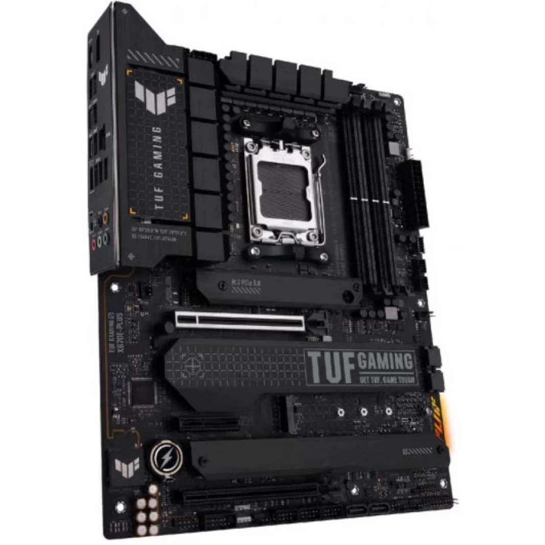 ASUS TUF Gaming X670E-PLUS DDR5 AM5 Ryzen 7000 PCIe® 5.0 4x M.2 Slots 2.5 Gb LAN USB 4 إضاءة Aura RGB)