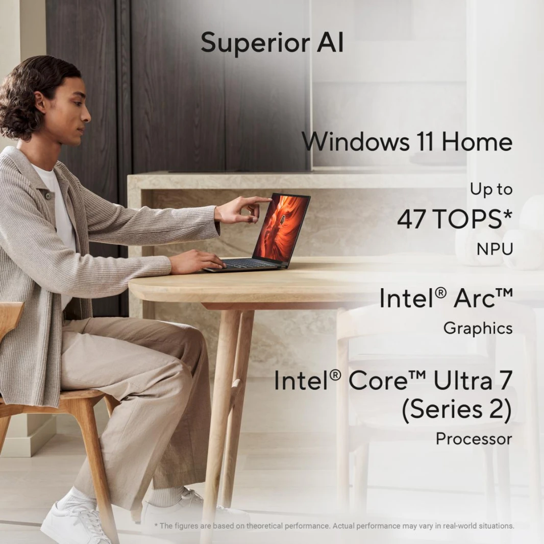 كمبيوتر محمول ASUS Zenbook S 14 OLED معالج Intel Core™ Ultra 7 256V Series 2 Intel® Arc™ Graphics 14" 3K OLED 120Hz مع جراب وقلم