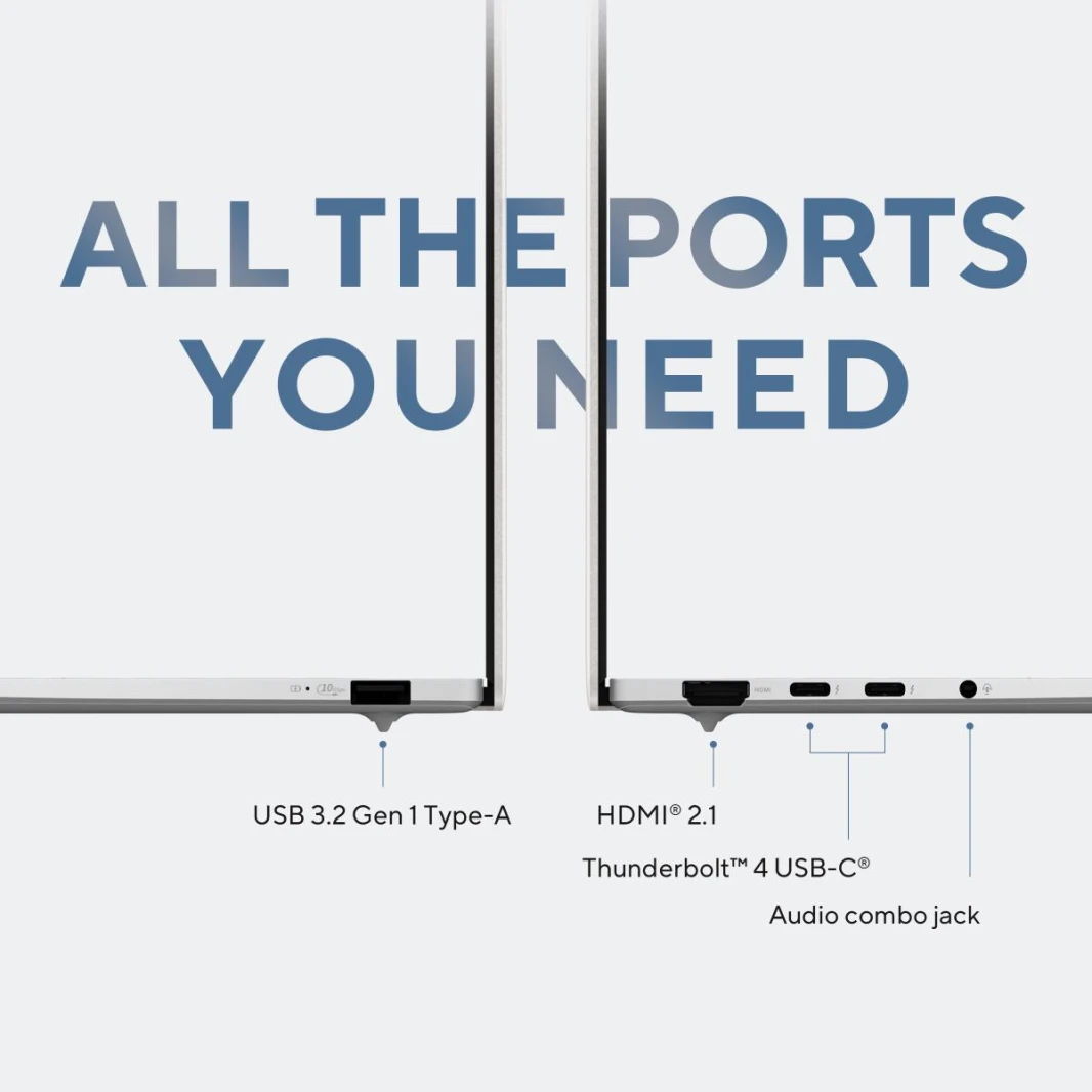 كمبيوتر محمول ASUS Zenbook S 14 OLED معالج Intel Core™ Ultra 7 256V Series 2 Intel® Arc™ Graphics 14" 3K OLED 120Hz مع جراب وقلم