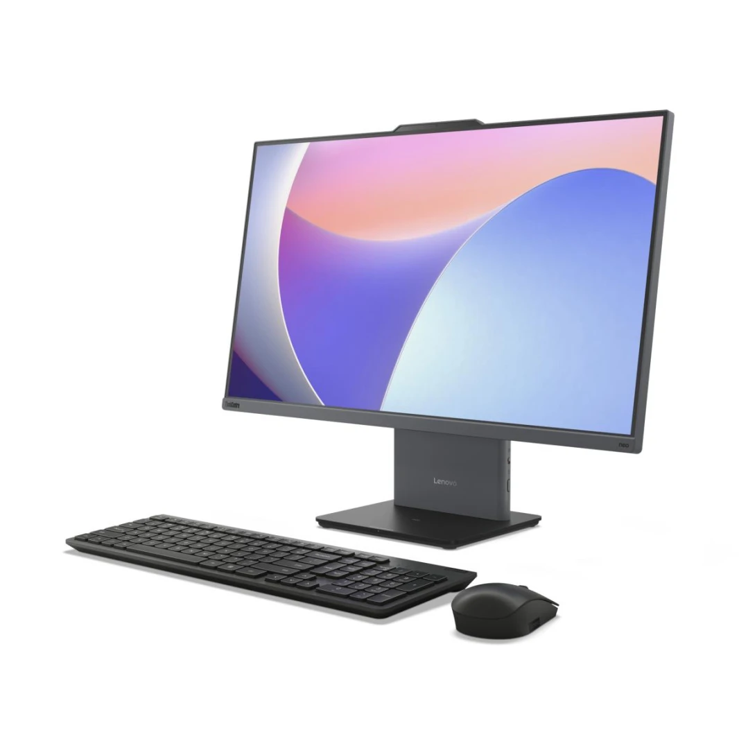 Lenovo ALL-IN-ONE / AIO ThinkCentre Neo 50a 27 Gen 5 Core™ i5-13420H 13 Gen، 8 GB DDR5 512 GB SSD، حامل شاشة FHD مقاس 27 بوصة بدون لمس / ضمان لمدة عامين - لونا جراي