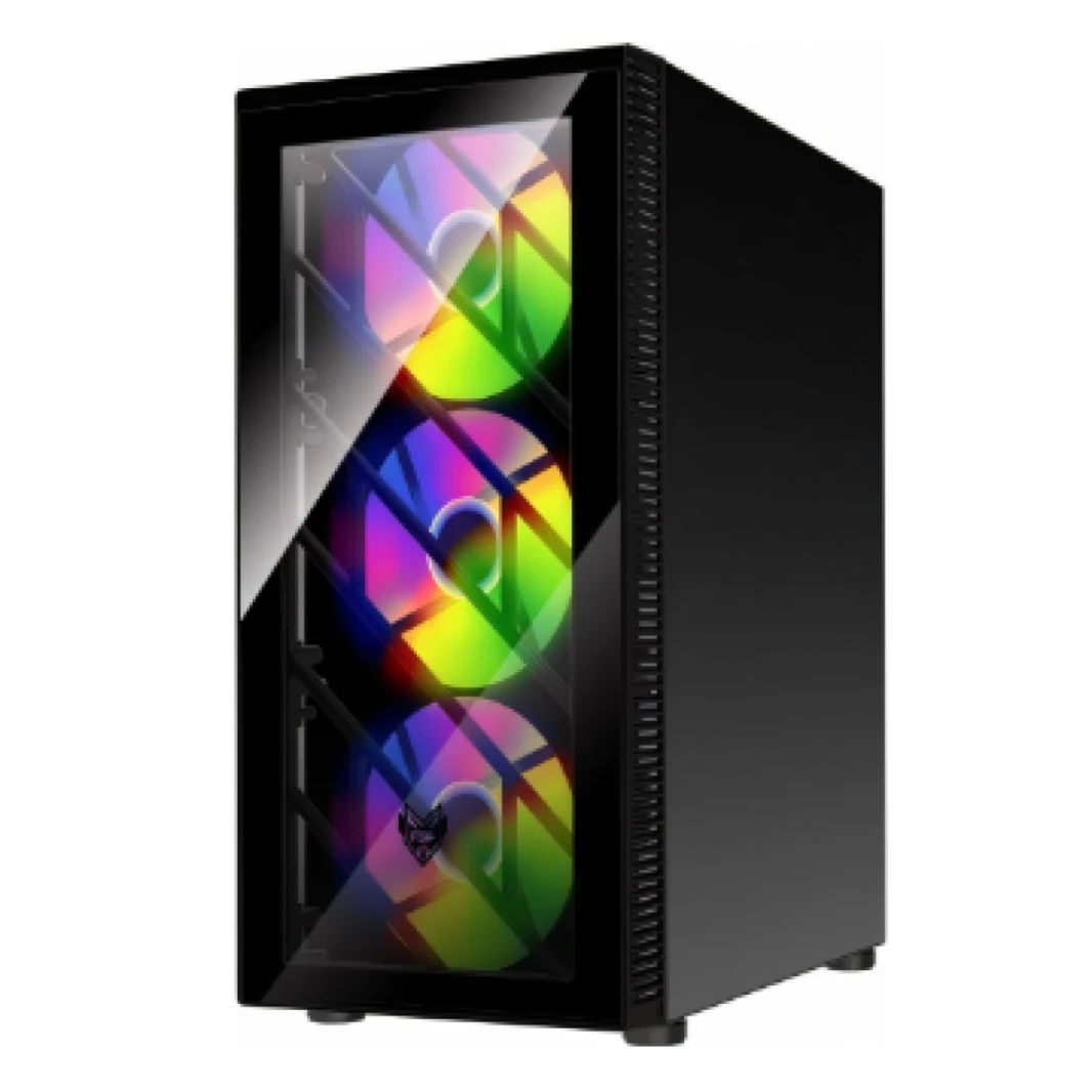 كمبيوتر مكتبي للألعاب GTS 20 | معالج I5-12400F سداسي النواة، بطاقة رسوميات PNY RTX3050 6GB DDR-6 Verto Dual Fan، 16 DDR4 3200Mhz Kingston Beast RGB، 1TB NV2 SSD - الجيل الثاني عشر