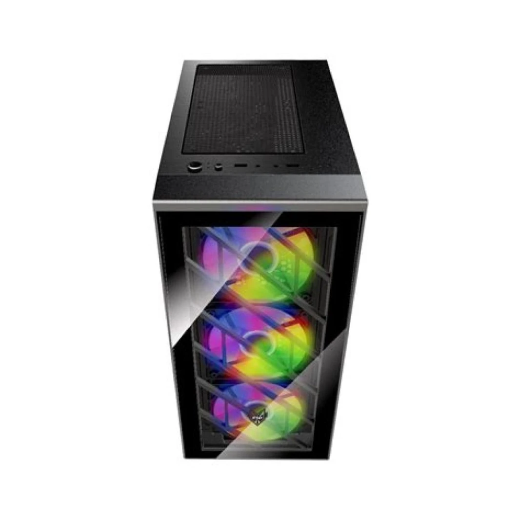 كمبيوتر مكتبي للألعاب GTS 20 | معالج I5-12400F سداسي النواة، بطاقة رسوميات PNY RTX3050 6GB DDR-6 Verto Dual Fan، 16 DDR4 3200Mhz Kingston Beast RGB، 1TB NV2 SSD - الجيل الثاني عشر