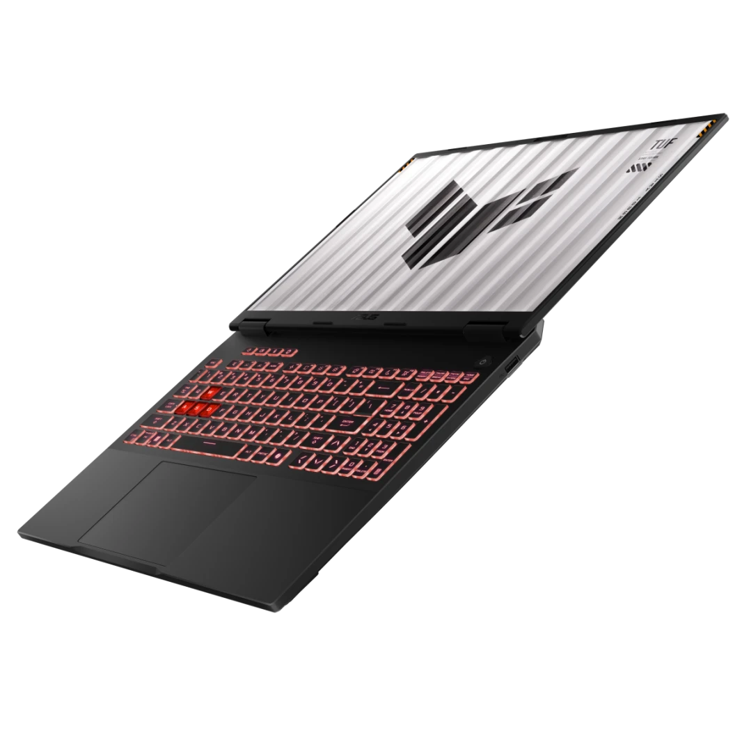 كمبيوتر محمول ASUS TUF Gaming A16 معالج AMD Ryzen AI 9 HX 370 بسرعة 5.1 جيجاهرتز ووحدة معالجة عصبية XDNA™ تصل إلى 50TOPS وبطاقة رسومات NVIDIA GeForce RTX 4060 سعة 8 جيجابايت GDDR6 (233 AI TOPs) مقاس 1