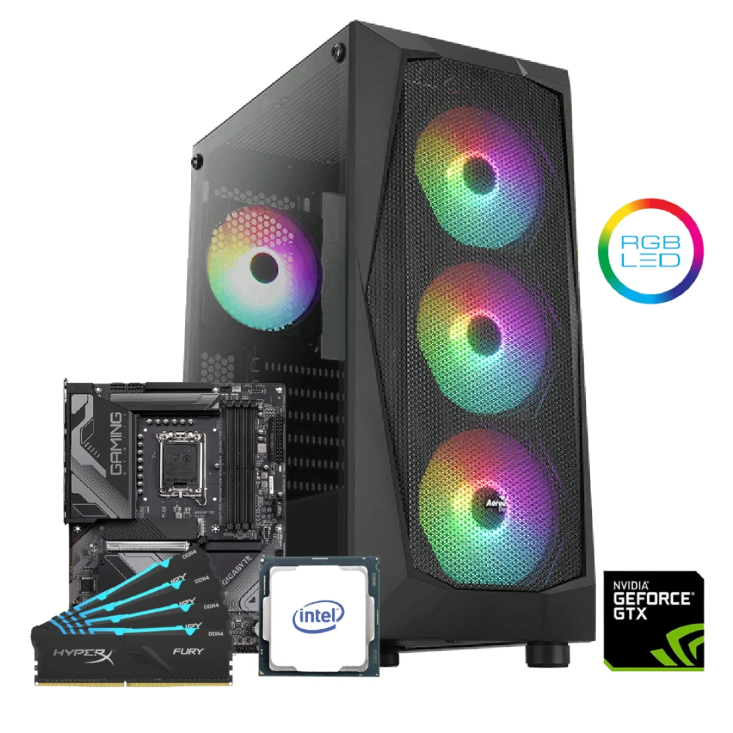 GTS 2 Gaming  Desktop - i5 12400F - GTX 1650 4GB / 16 DDR4 / 500 GB SSD - 12th Generation
