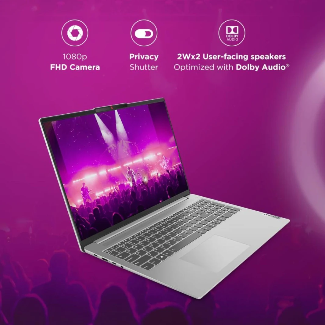 لينوفو لابتوب IdeaPad Slim 3 (2024) الجديد من الجيل الثالث عشر Intel Core i7-13620H عالي الأداء، 16 جيجابايت DDR5، 512 جيجابايت SSD وشاشة 15.6 بوصة FHD IPS - رمادي