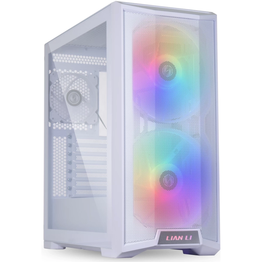 LIAN LI LANCOOL 215 W White Steel / Tempered Glass ATX Mid Tower Computer Case