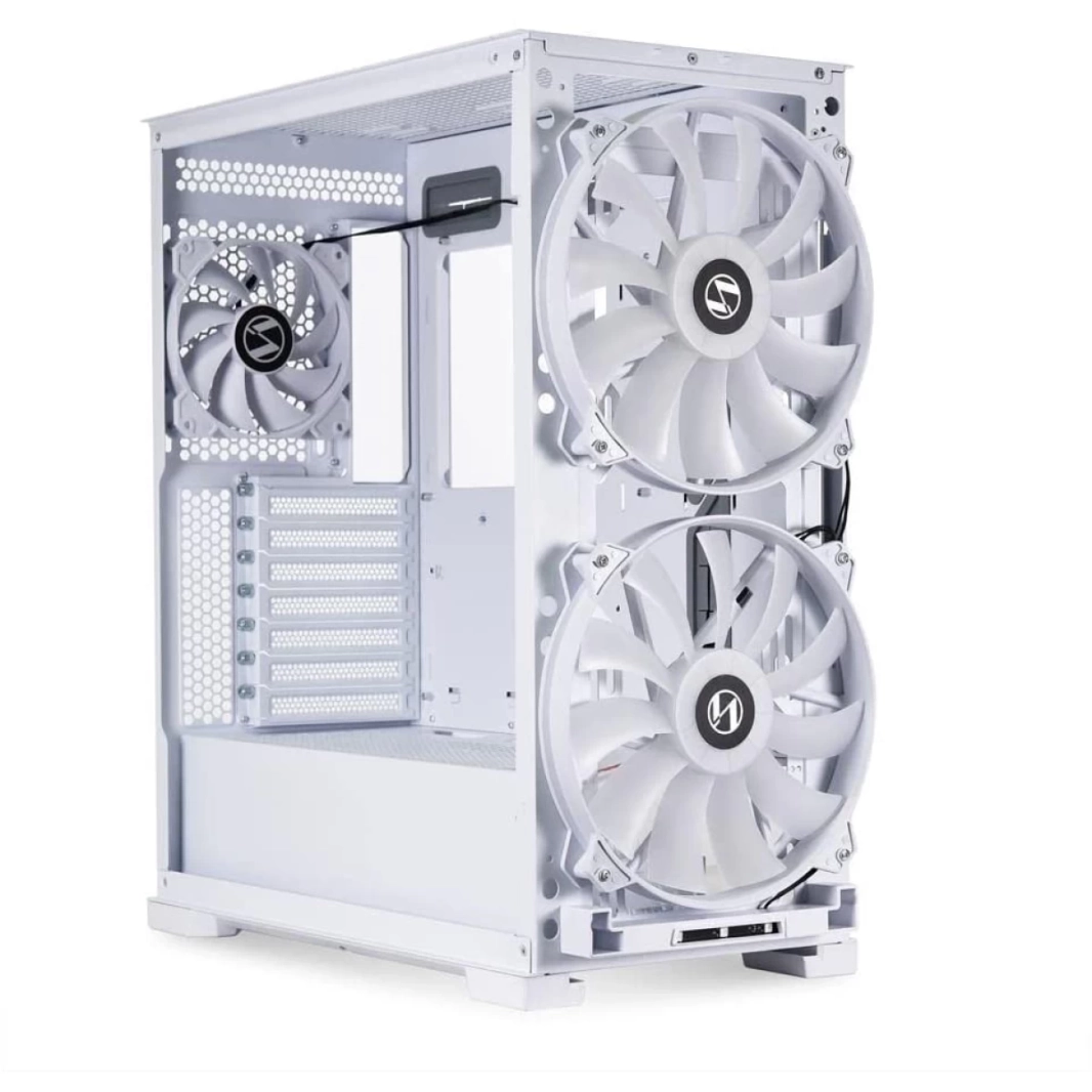 LIAN LI LANCOOL 215 W White Steel / Tempered Glass ATX Mid Tower Computer Case