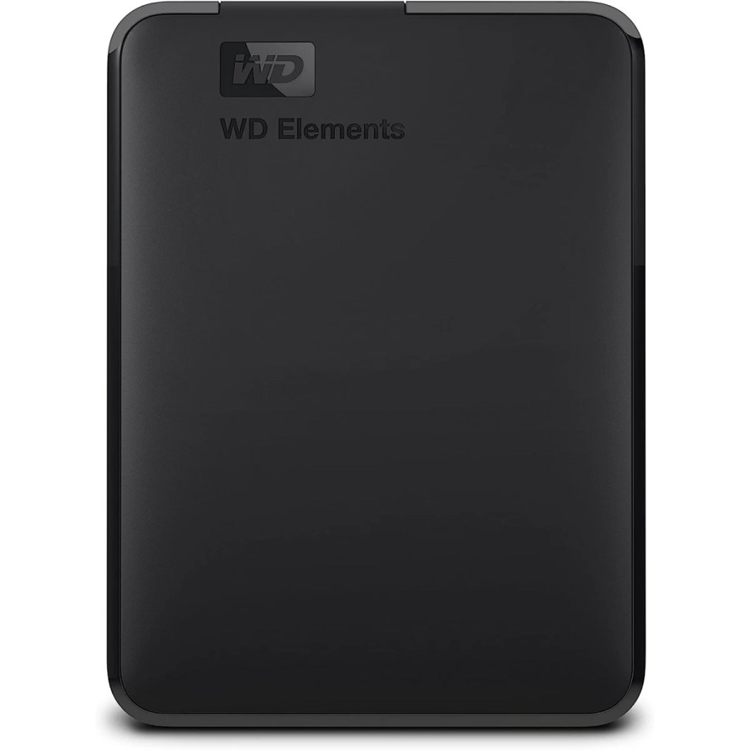 محرك الأقراص الصلبة الخارجي المحمول WD Elements بسعة 4 تيرابايت ومنفذ USB 3.0 لأجهزة الكمبيوتر الشخصية وأجهزة Mac، جاهز للتوصيل والتشغيل - أسود