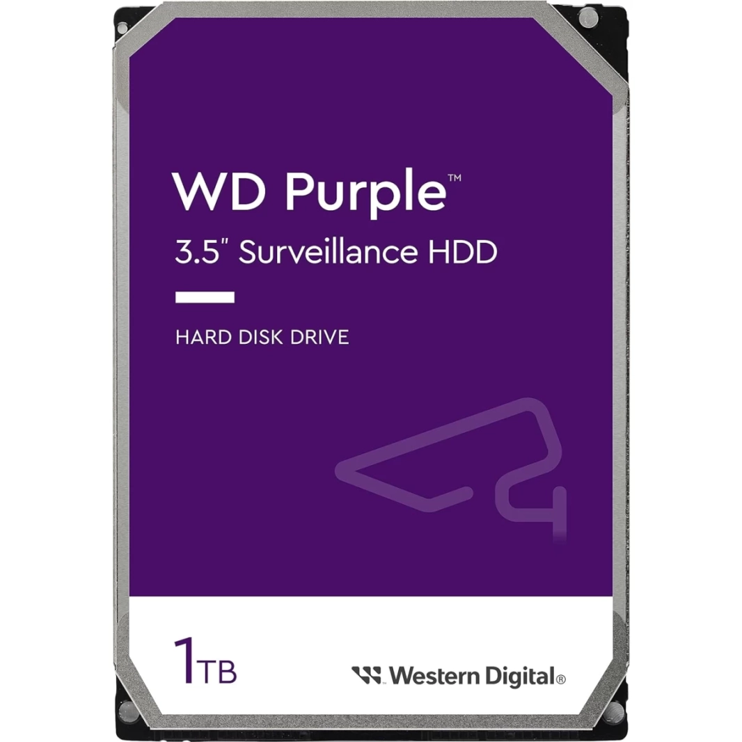 WD 1TB WD Purple Surveillance HDD SATA 6 Gb/s 64MB Cache 3.5" Internal