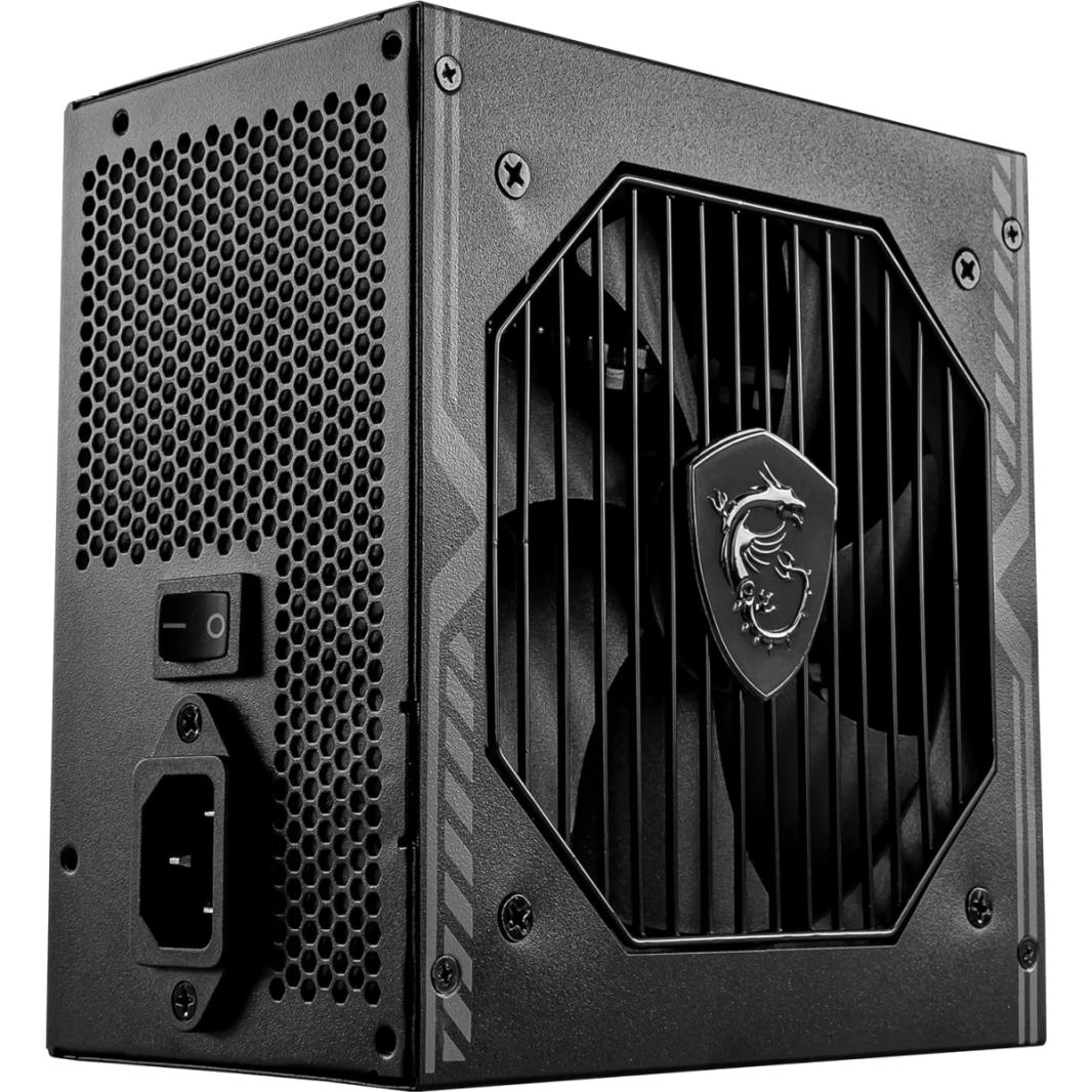 MSI MAG A750BN 750W PCIE 5 80 Plus Bronze Certified Gaming Power Supply ATX Compact Size - Black