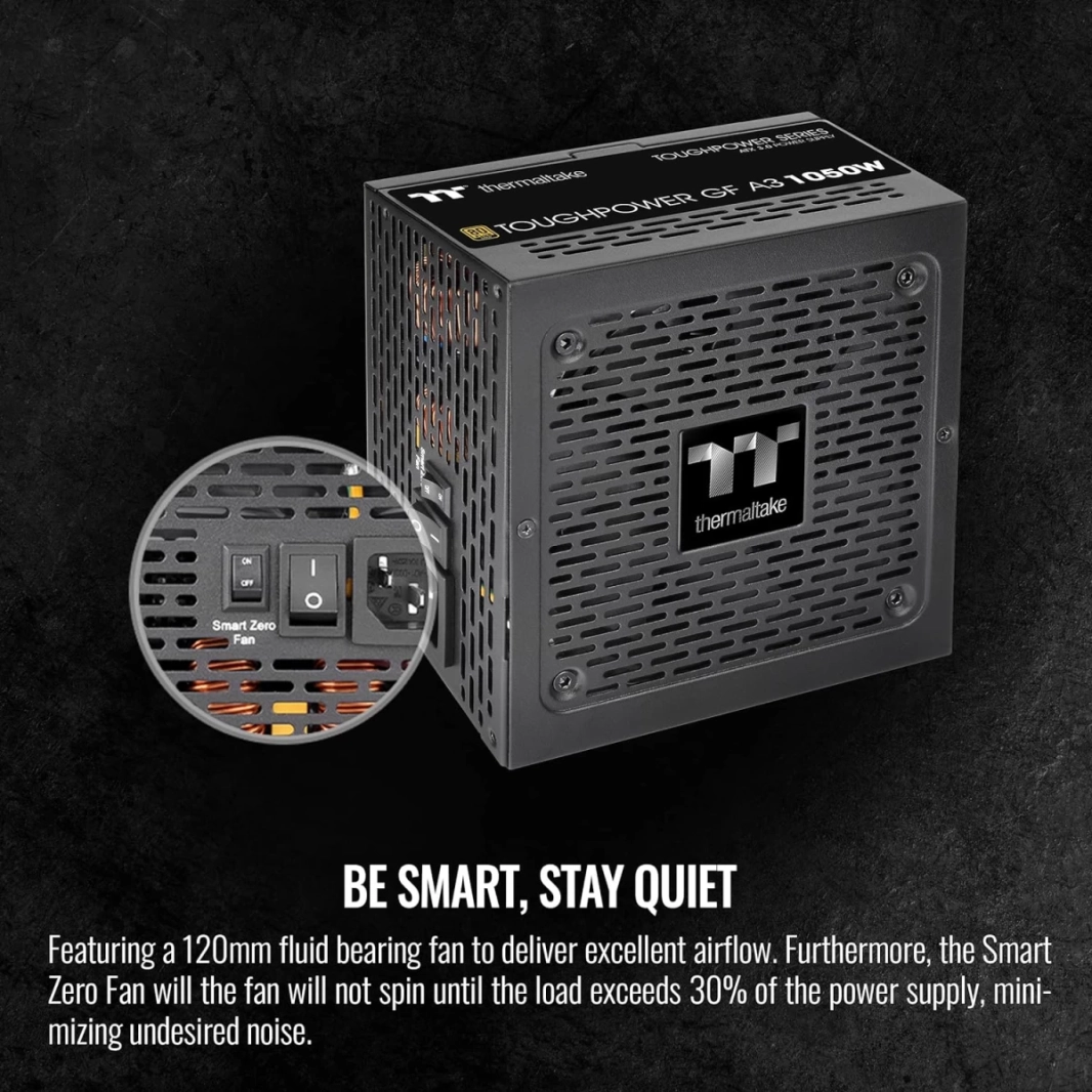 Thermaltake Toughpower GF A3 1050W 80+ Gold Full Modular True 600W 12VHPWR Connectors ATX 3.0 PCI-E 5.0 Premium Edition