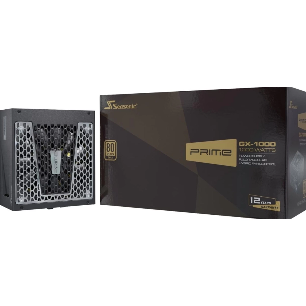 Seasonic PRIME GX-1000 1000W 80+ Gold Full-Modular Fan Control in Fanless Silent & Cooling Mode