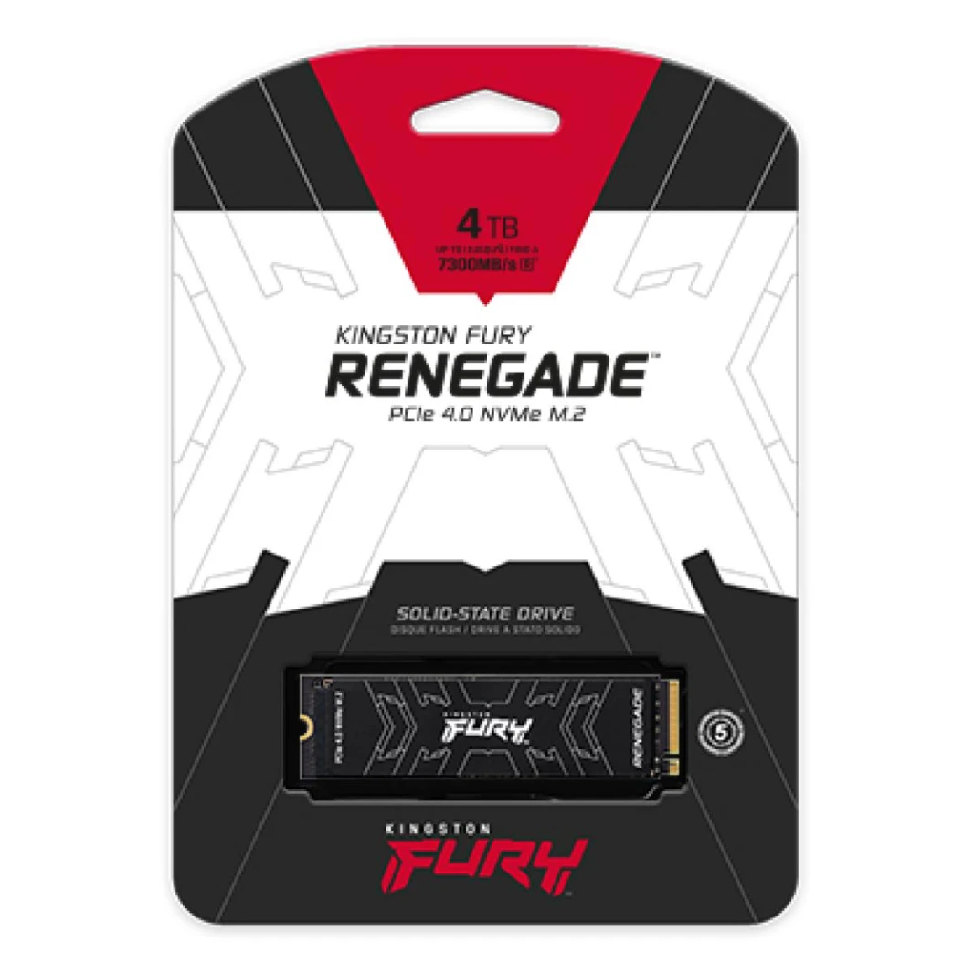 SSD Renegade PCIe 4.0 M.2 NVMe من Kingston بسرعة تصل إلى 7300 ميجابايت/ثانية - 4000 جيجابايت