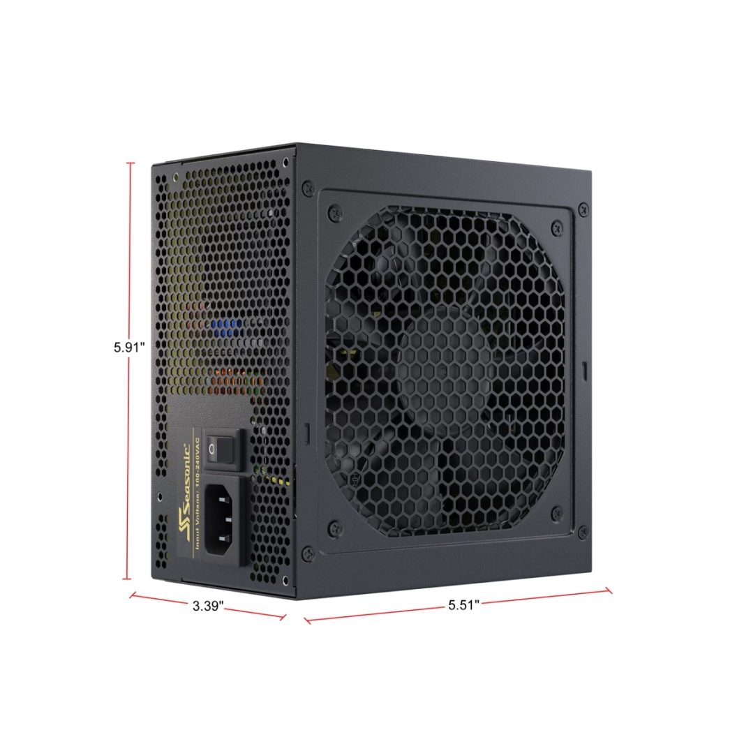 مروحة Seasonic CORE GX-650 650W 80+ Gold كاملة الوحدات مع وضع صامت وتبريد