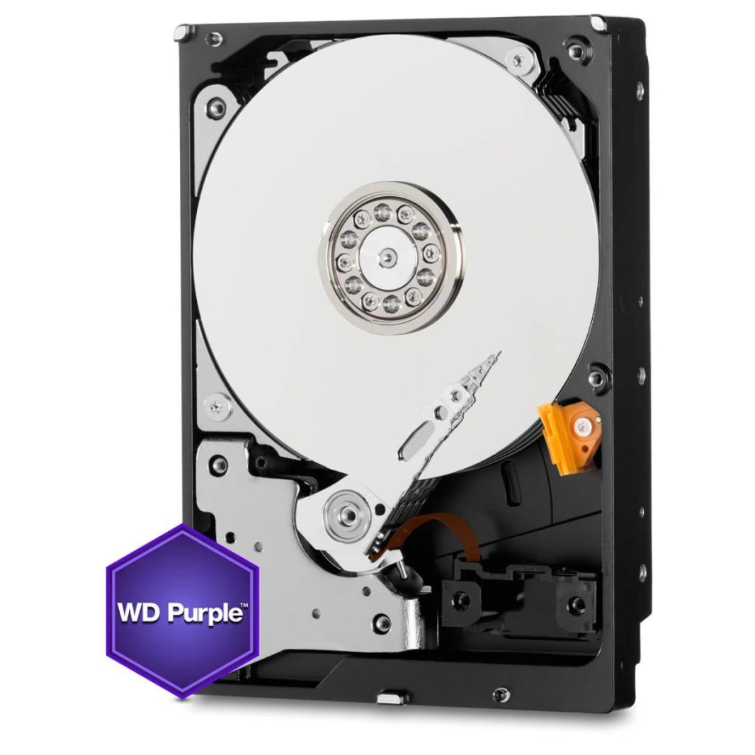 محرك أقراص ثابت داخلي WD Purple سعة 4 تيرابايت - SATA 6 جيجابت/ثانية، ذاكرة تخزين مؤقتة سعة 64 ميجابايت، مقاس 3.5 بوصة