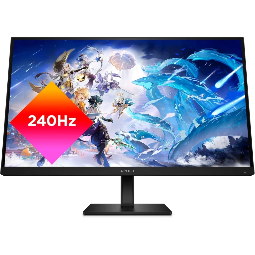 شاشة OMEN من HP 27s سريعة IPS Full HD بمعدل تحديث 240 هرتز ومدة استجابة 1 مللي ثانية وتقنية HDR ودرجة سطوع 400 نيت وتقنية AMD FreeSync™ Premium مع حامل قابل للتعديل بالكامل مع منفذي HDMI 2.0 ومنفذ Dis