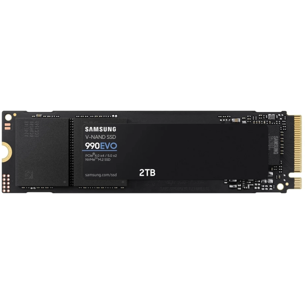 SAMSUNG SSD 990 EVO 2TB PCIe 5.0 M.2 2280 Seq بسرعات قراءة تصل إلى 5000 ميجابايت/ثانية مع كفاءة الطاقة والتحكم الحراري الذكي