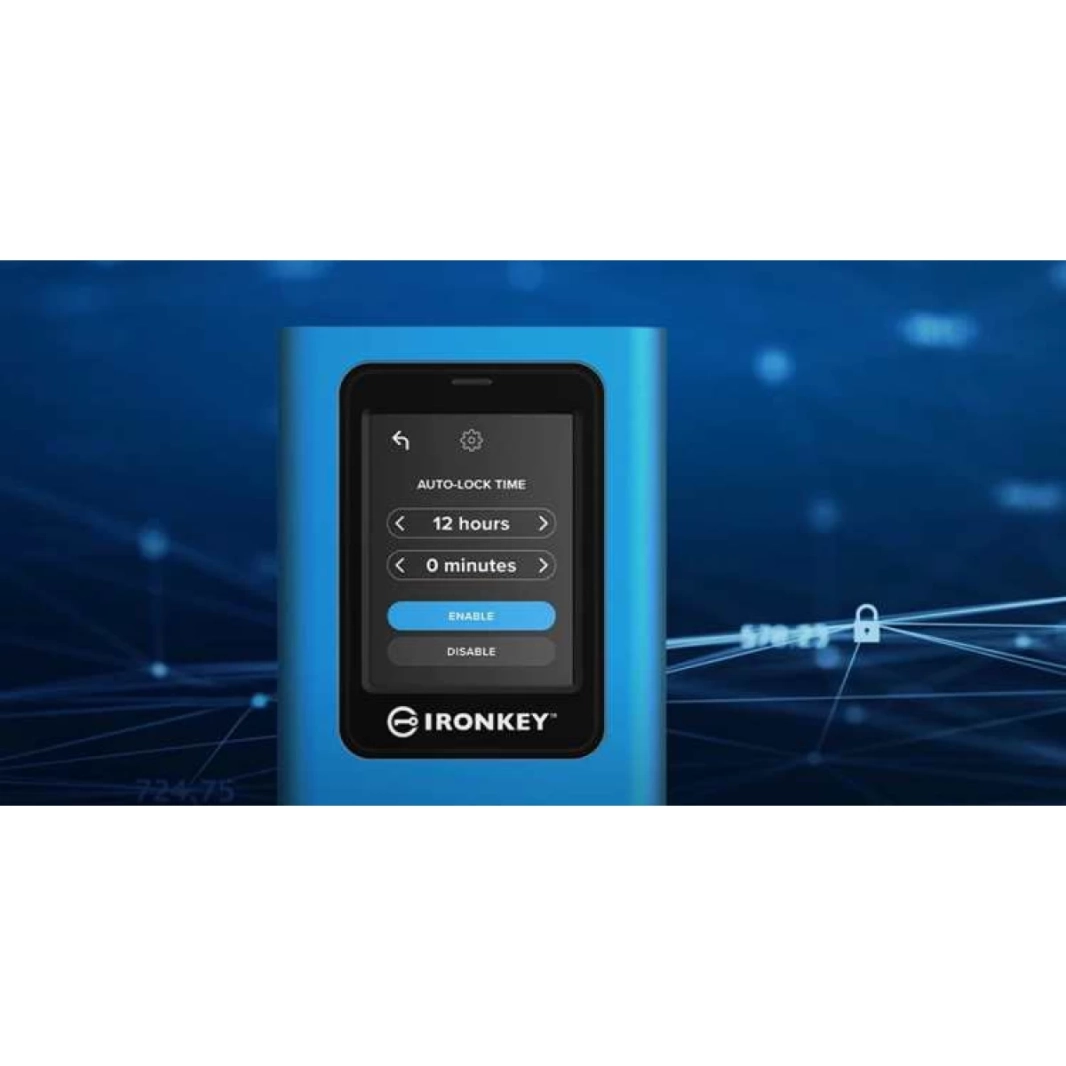 Kingston Ironkey Vault Privacy 80 960GB SSD خارجي Type-C XTS-AES مشفر بشاشة تعمل باللمس FIPS 197