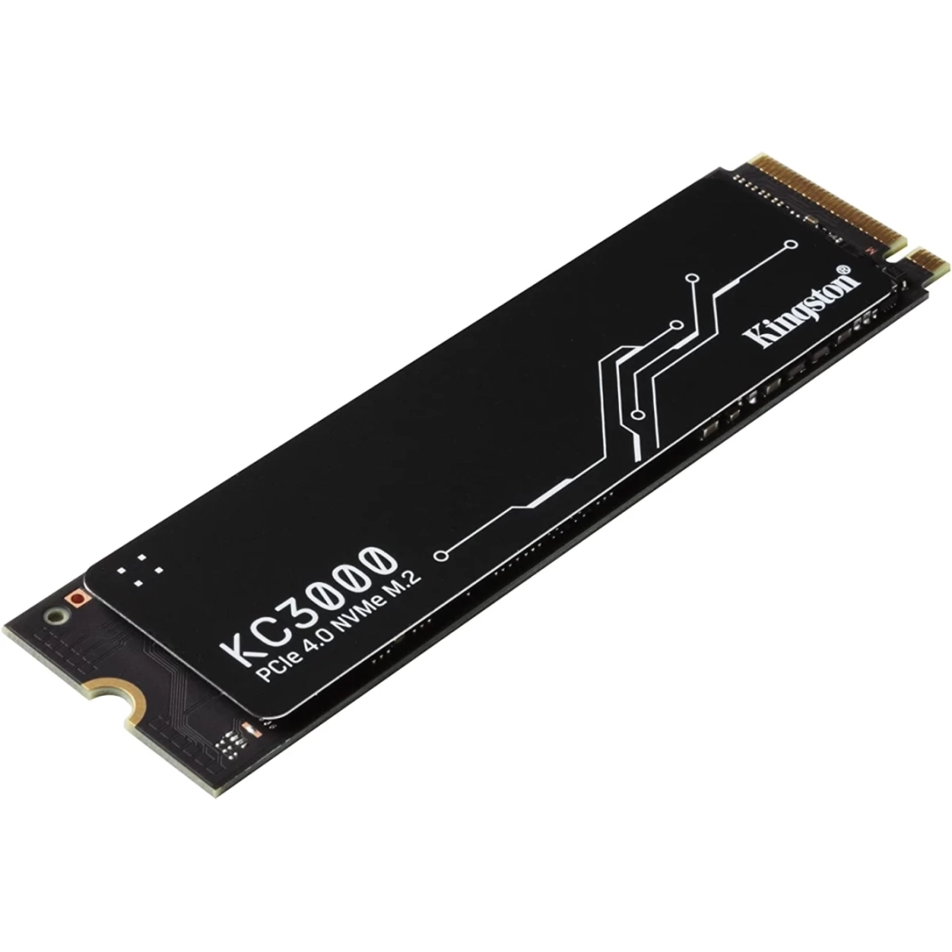 Kingston KC3000 SSD بسعة 500 جيجابايت PCIe 4.0 NVMe M.2 بسرعة تصل إلى 7000 ميجابايت/ثانية
